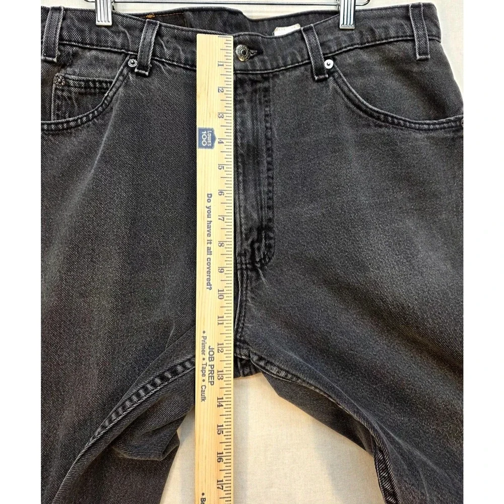 Vintage 90s Levis 550 White Tab Black Jeans USA Made 36x32 Relaxed Grunge